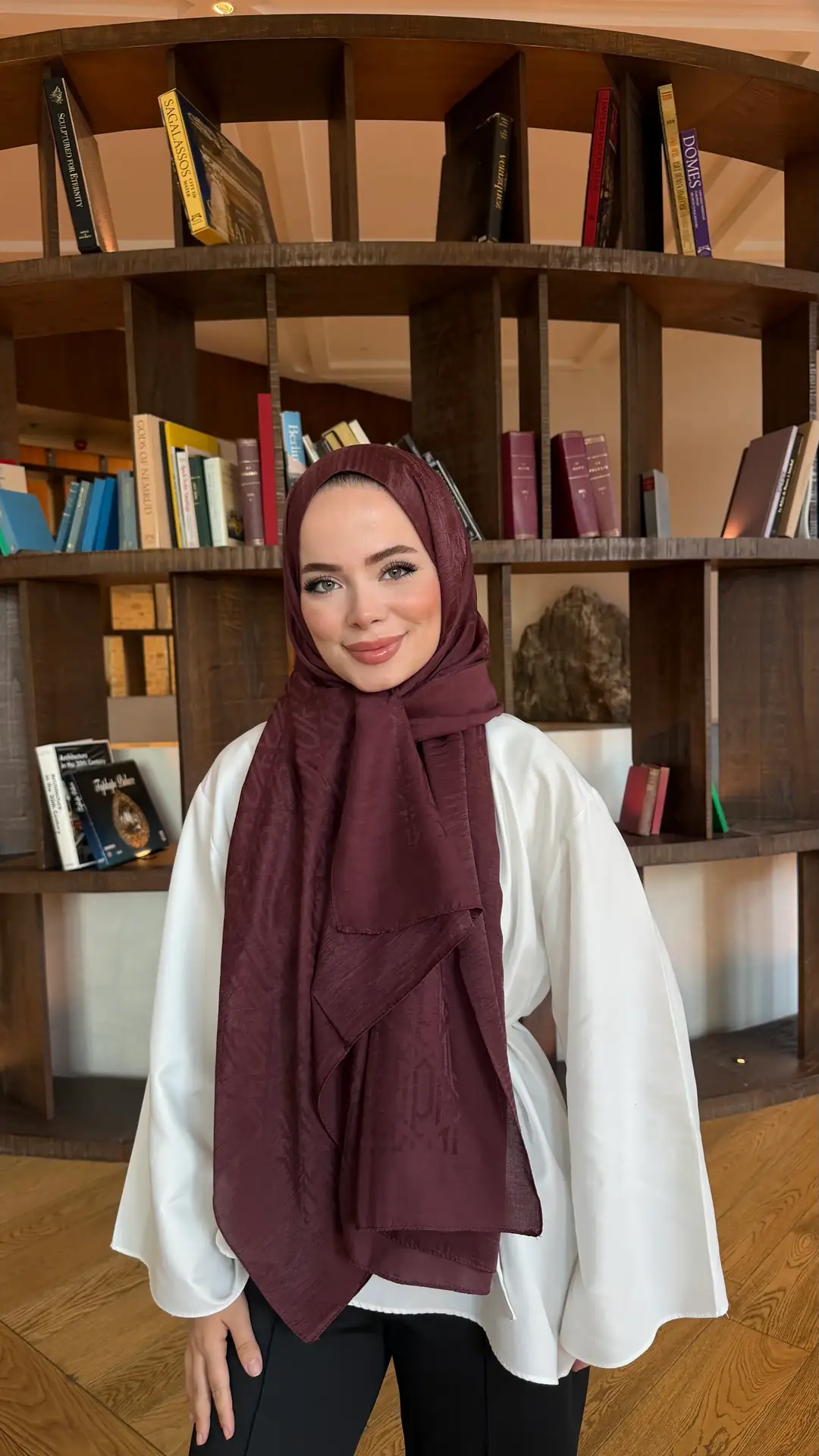 Ürün görseli: Muadil İPKYL Desen Şal - Bordo