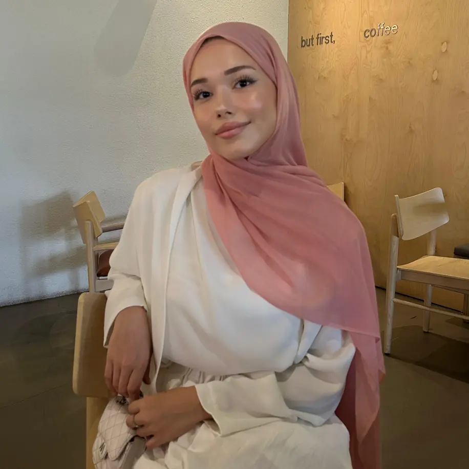 Ürün görseli: Dubai Pamuk Şal - Toz pembe